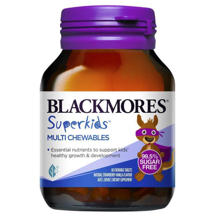 Blackmores 澳佳寶小超人 綜合維他命 兒童健康咀嚼片 60 粒