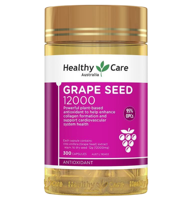 Healthy care Grape Seed 12000 300caps 葡萄籽300顆