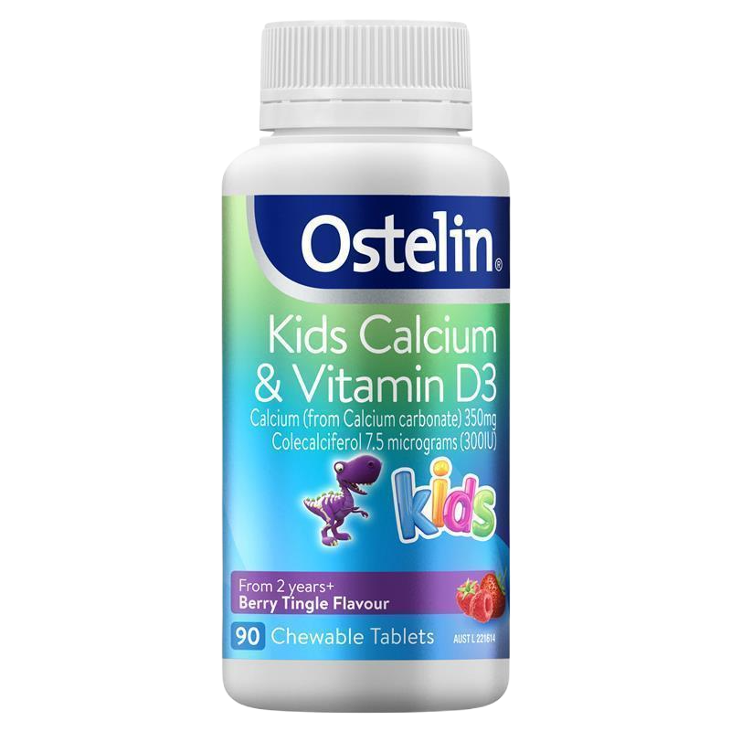 Ostelin kids vd calcium 90cap 兒童咀嚼鈣恐龍鈣90顆