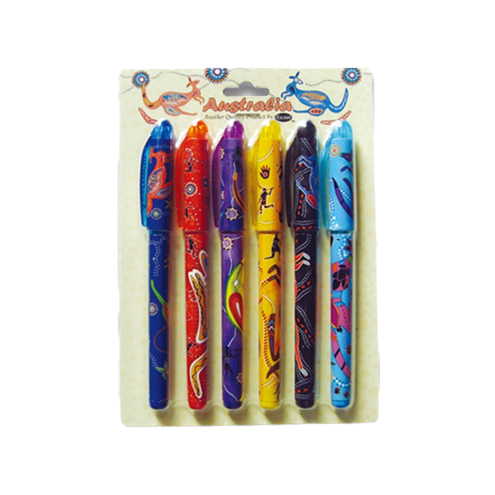 Aboriginal Dot Art Pens - 6 Pack
