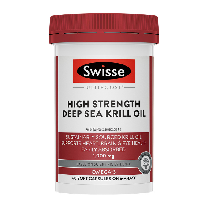 Swisse High Strength Deep Sea Krill Oil 1000mg 蝦青素磷蝦油