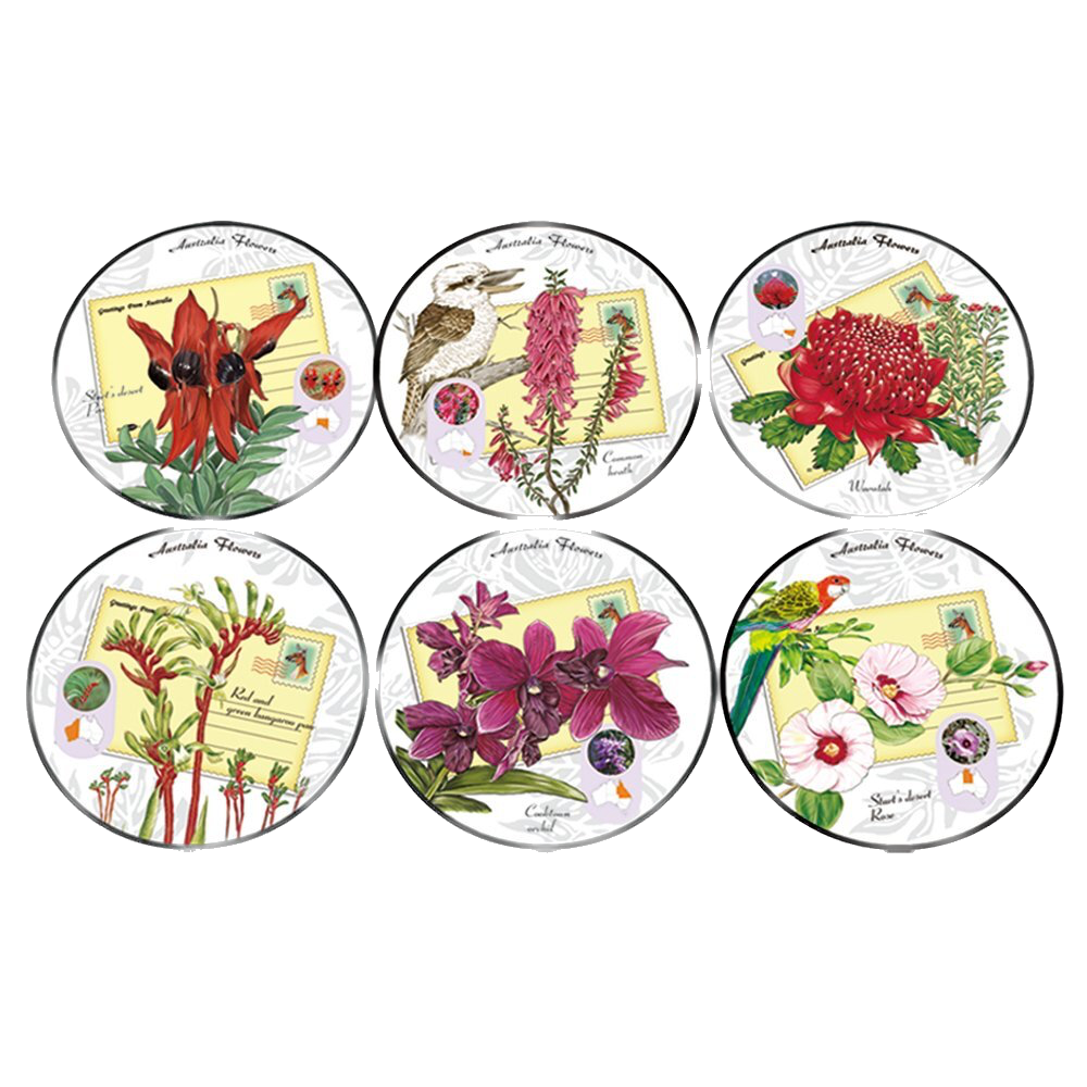 Australian Flowers - 6 Pack Coaster