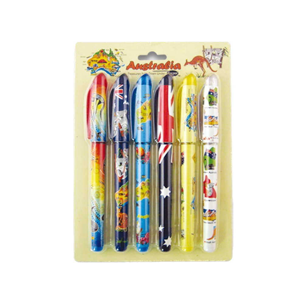 Australian Icons Pens - Pack of 6
