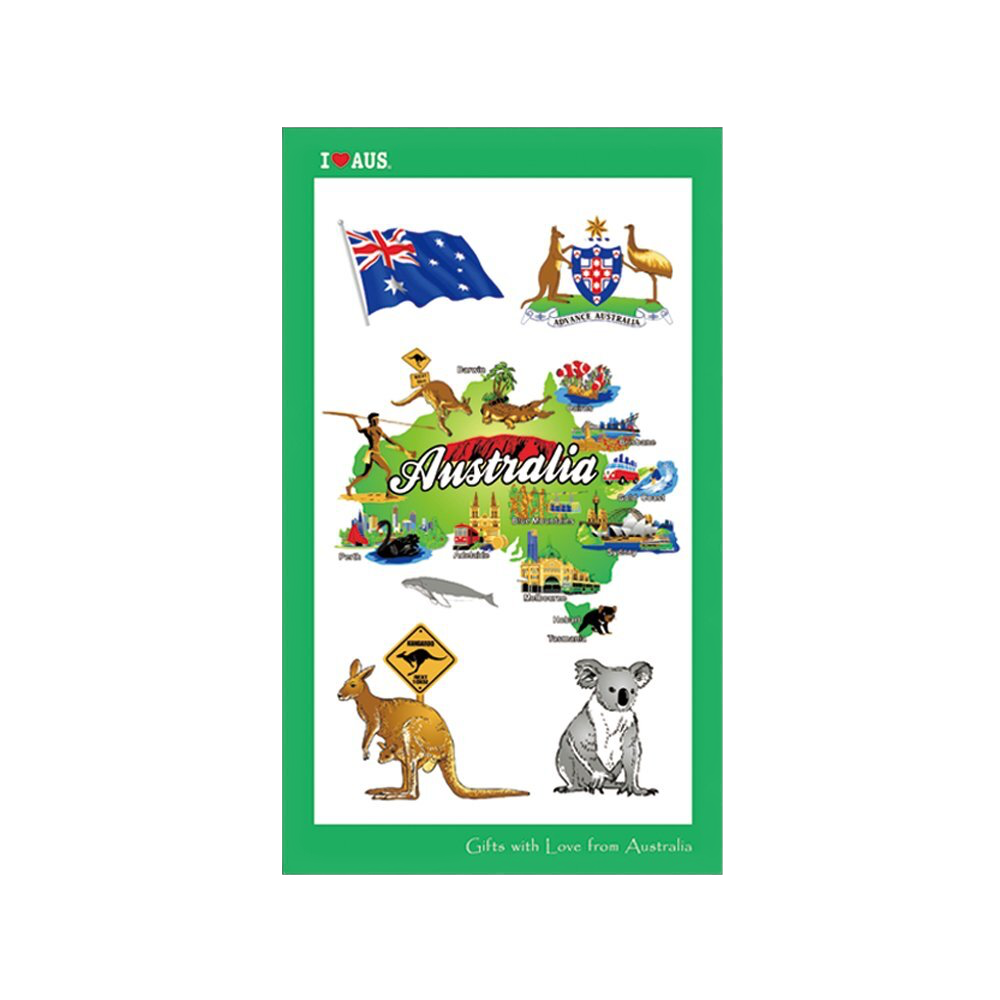 Australian Map - Tea Towel