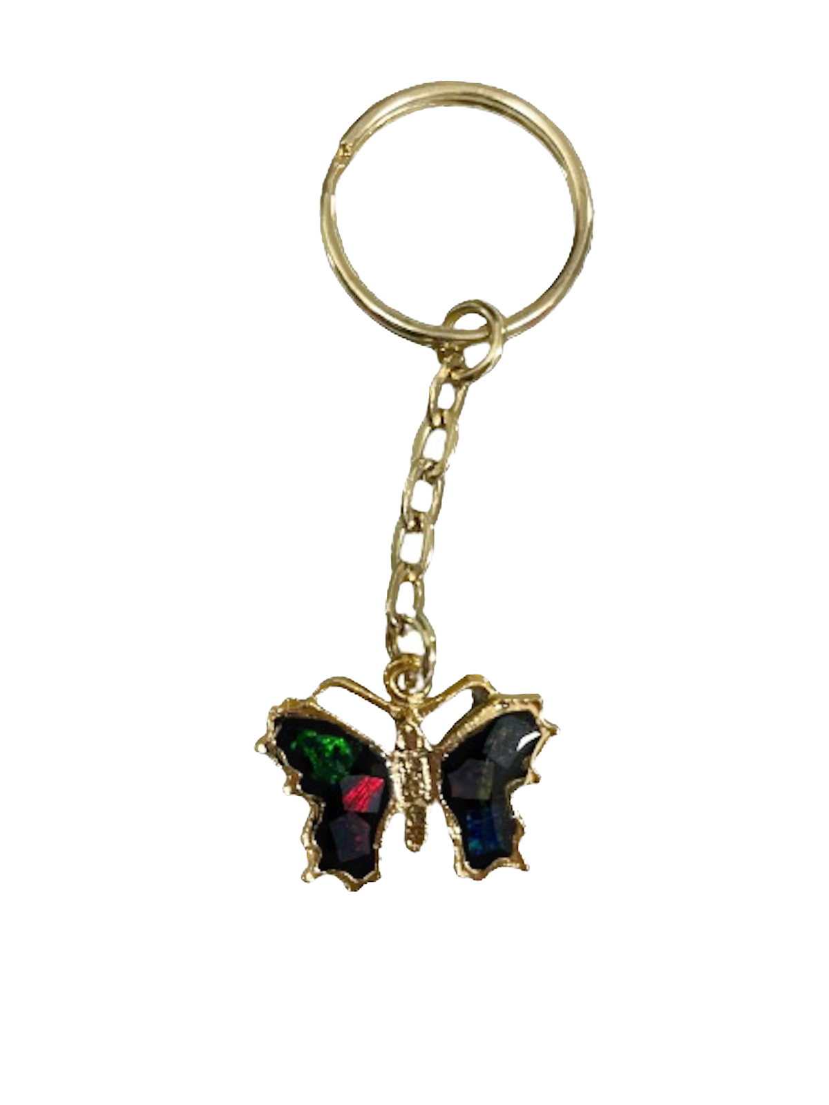 Australian Opal Butterfly Keyring
