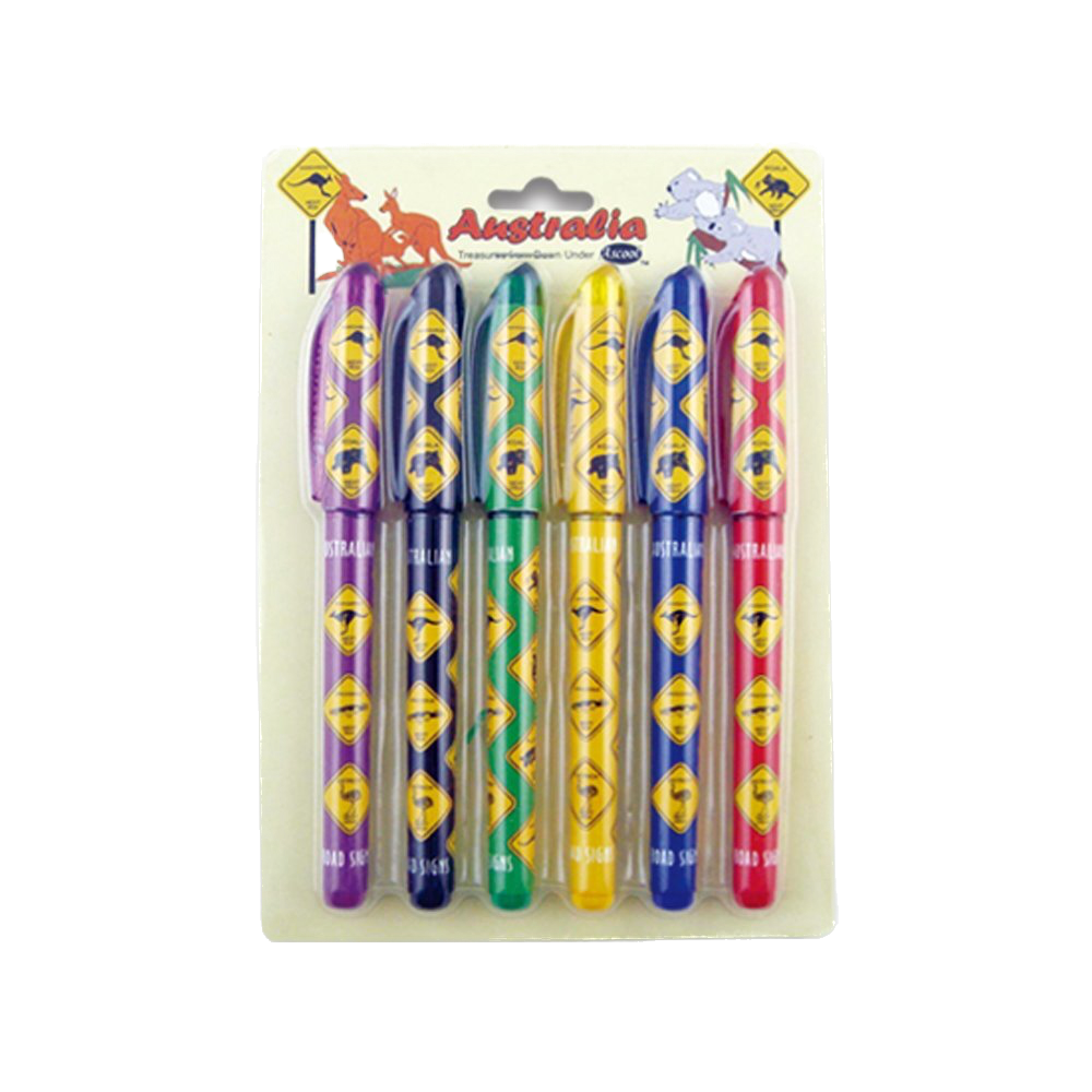 Australian Road Sign Pens - 6 Pack