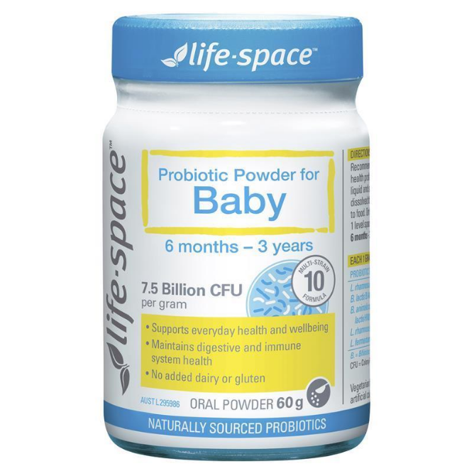 Life Space Probiotic Powder for baby 60 Grams 嬰兒益生菌 60g(玻璃瓶)