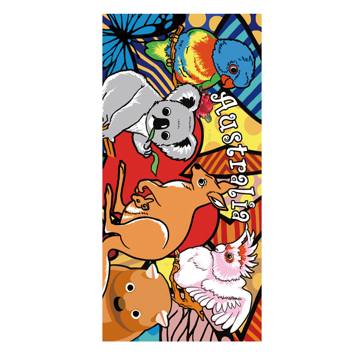 Cartoon Animal Beach Towel