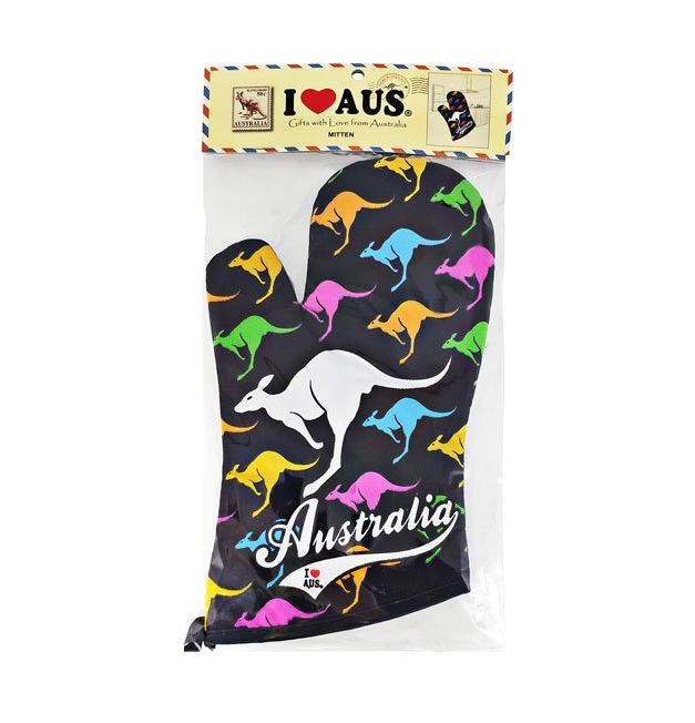Colourful Multi Kangaroos - Mitten
