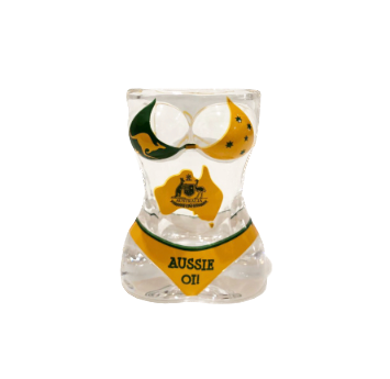 Green & Gold with Map - Bikini Shot Glass