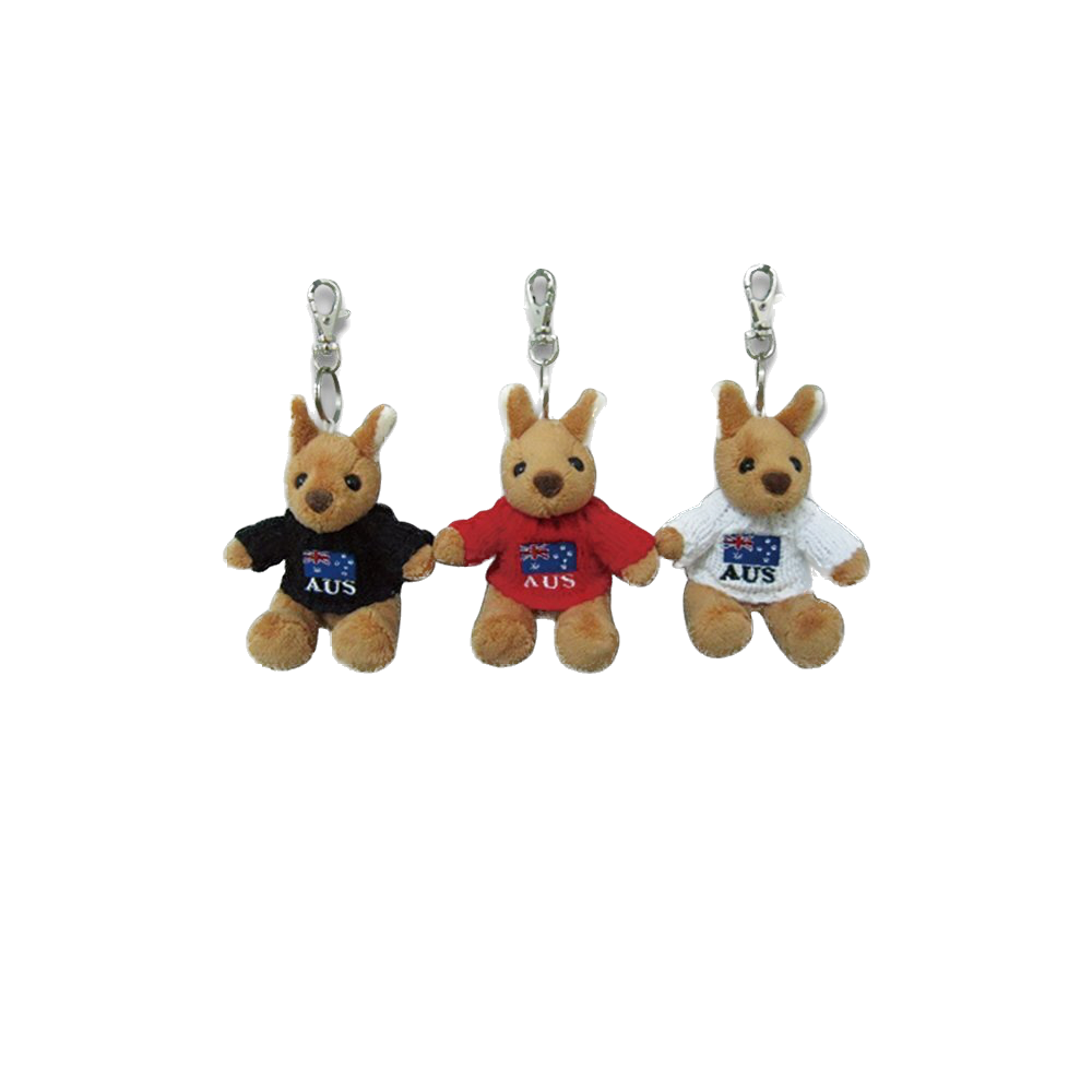 Kangaroo with Jumper - Plush Keyring