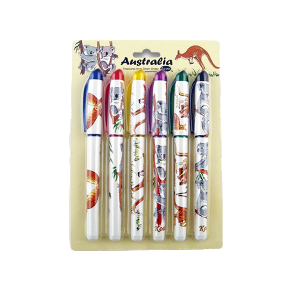 Koala & Kangaroo Pens - 6 Pack