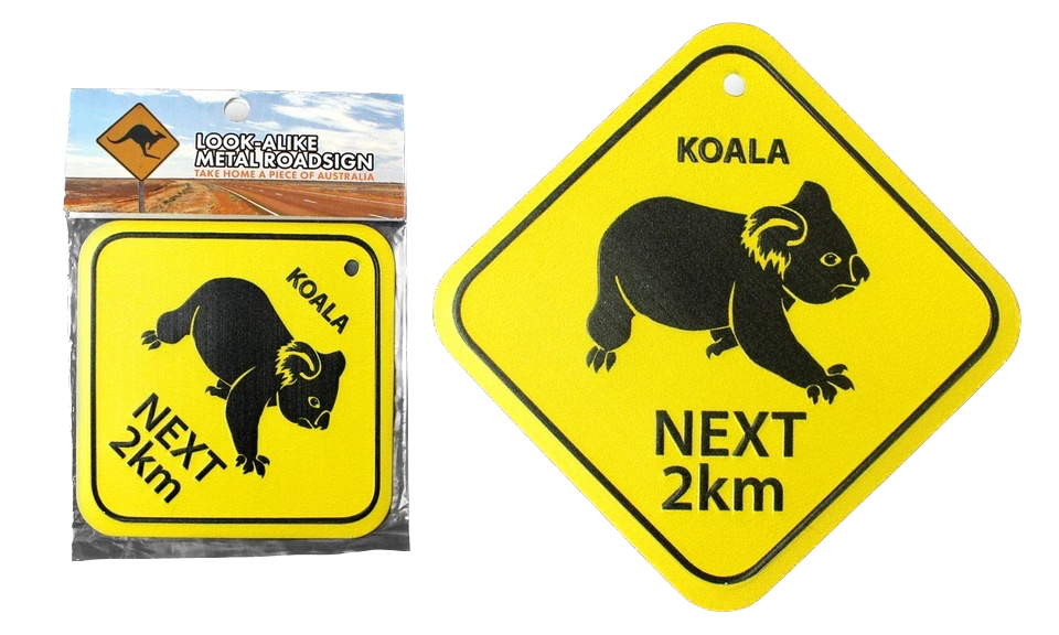 Koala Next 2 Km' Metal Roadsign Small