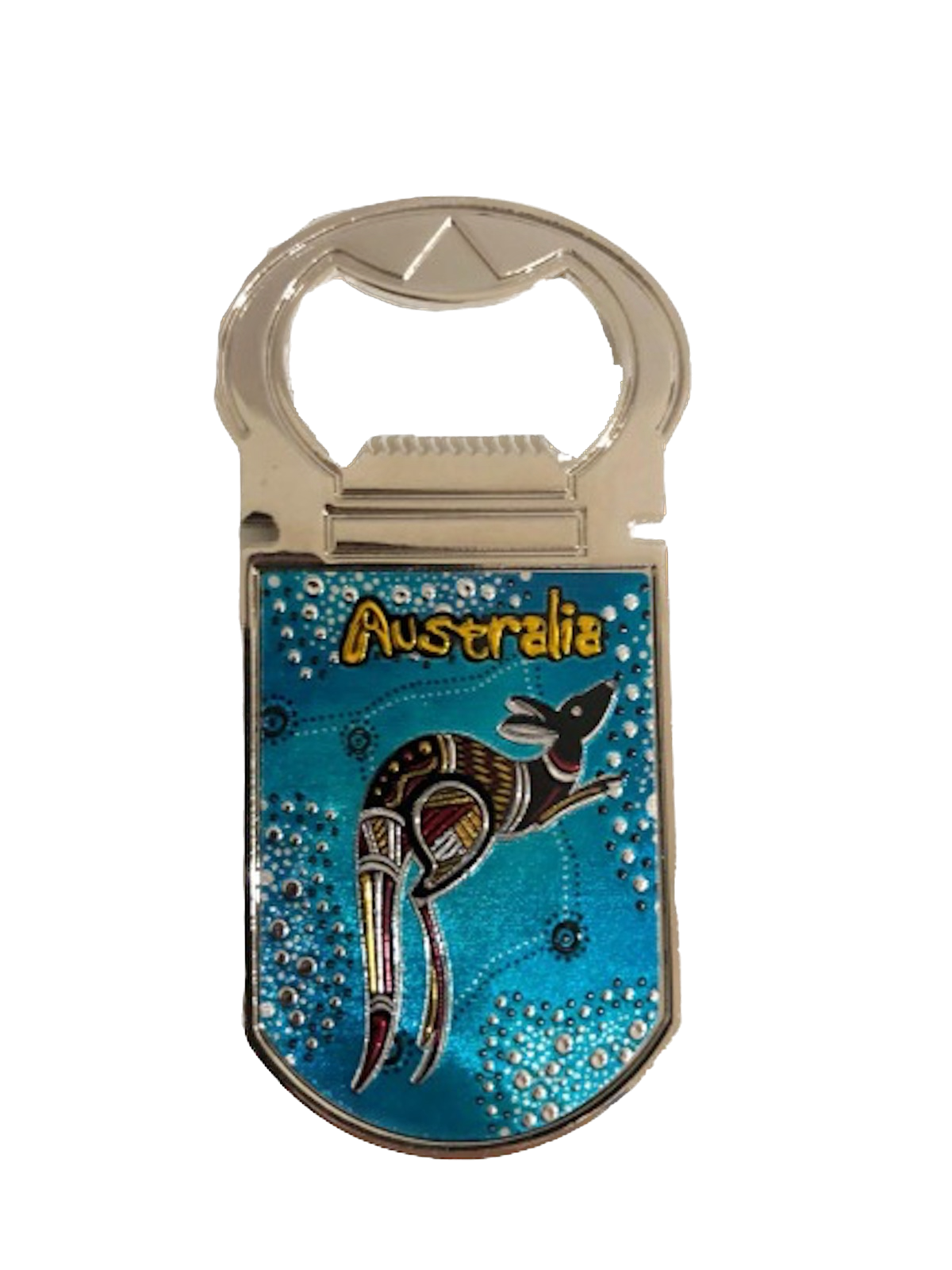 Magnet Blue Aboriginal Bottle Opener