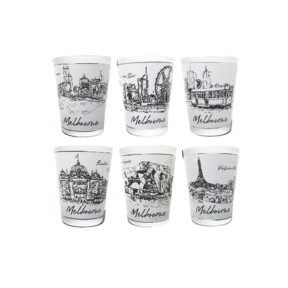 Melbourne - 6 Pack Shot Glass