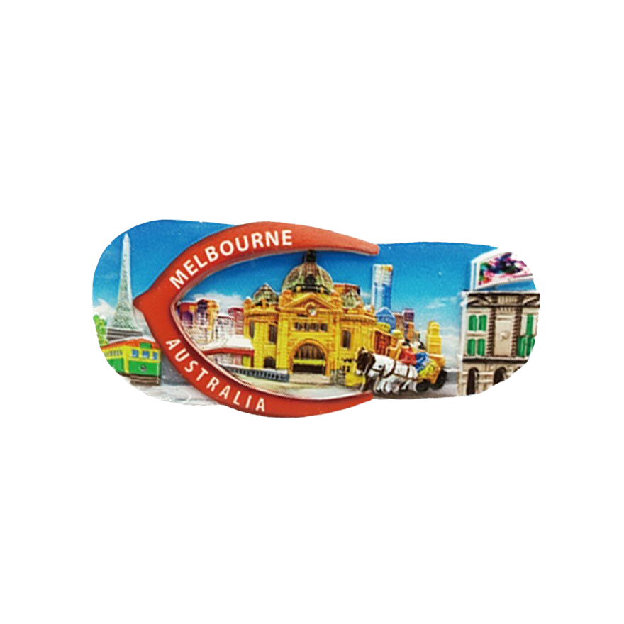 Melbourne Flip Flop Shaped Magnet