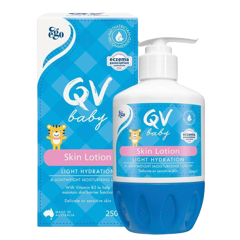 Ego QV Baby Lotion 250g new桃子虎 按壓水潤乳 250g