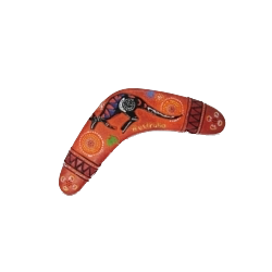 Red Kangaroo Boomerang Magnet