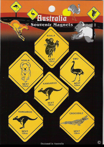 Roadsign Magnet - 6 Pack