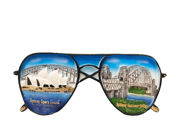 Sunglasses With Sydney Harbour - Magnet