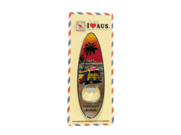 Surfboard Bottle Opener Magnet - Bondi Beach