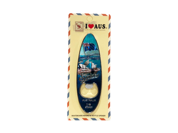 Surfboard Bottle Opener Magnet - Sydney Harbour