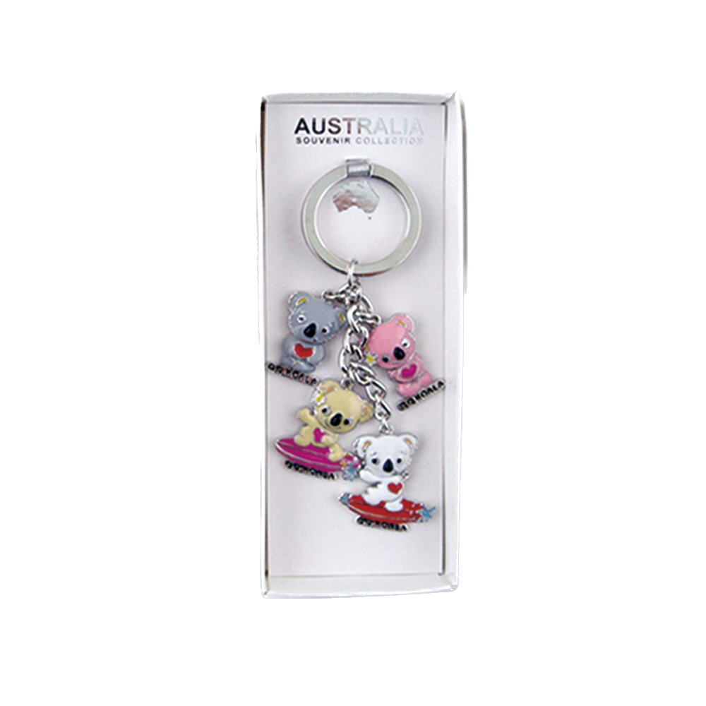 Surfing Koalas - Premium Keyring