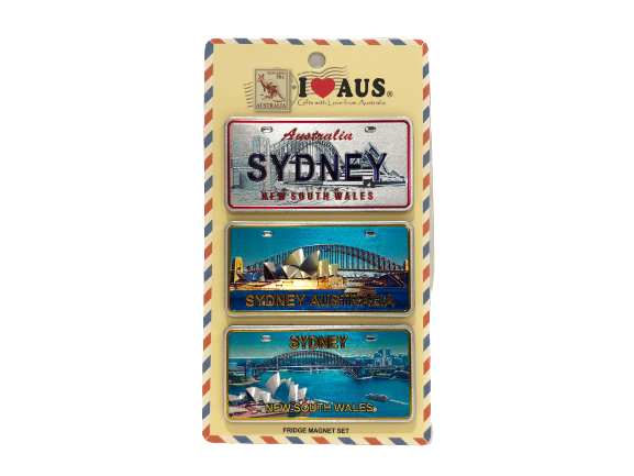 Sydney Harbour Number Plate - 3 Pack Magnet