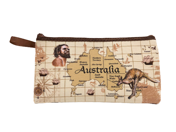 Vintage Ocean Map Pencil Case