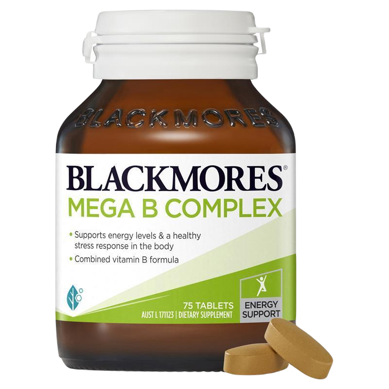 Blackmores Mega B 75T 維生素B群 緩解壓力75顆