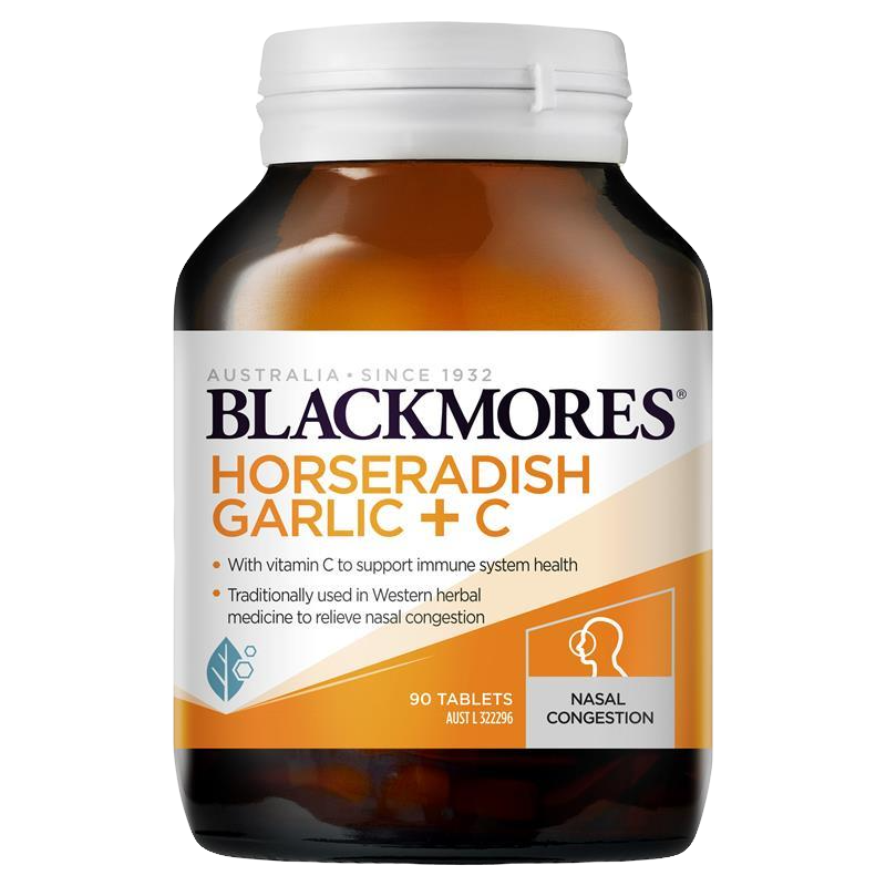 Blackmores 澳佳寶加強山葵大蒜維生素C片 90片