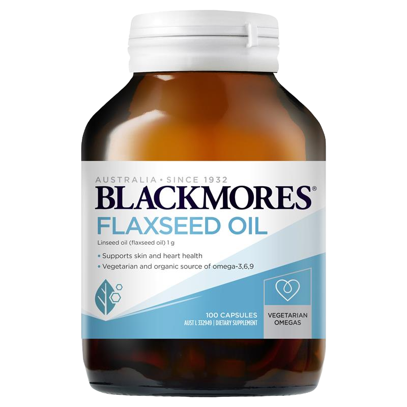 Blackmores 澳佳寶亞麻籽油素食膠囊 1000毫克 100顆