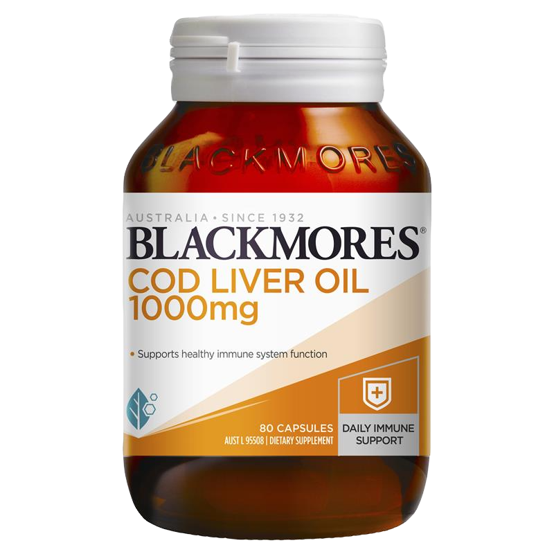 Blackmores 澳佳寶深海鱈魚肝油1000mg 80顆