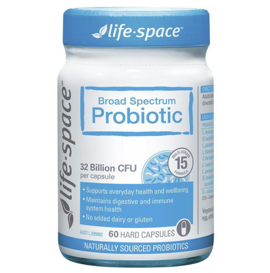 Life Space Broad Spectrum Probiotic 60 Capsule成人益生菌60顆（玻璃瓶）