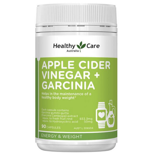 Healthy Care Apple Cider Vinegar + Garcinia 蘋果醋 + 藤黃果 90 Capsules