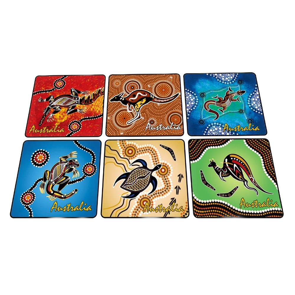 Aboriginal Art - 6 Pack Premium Coaster