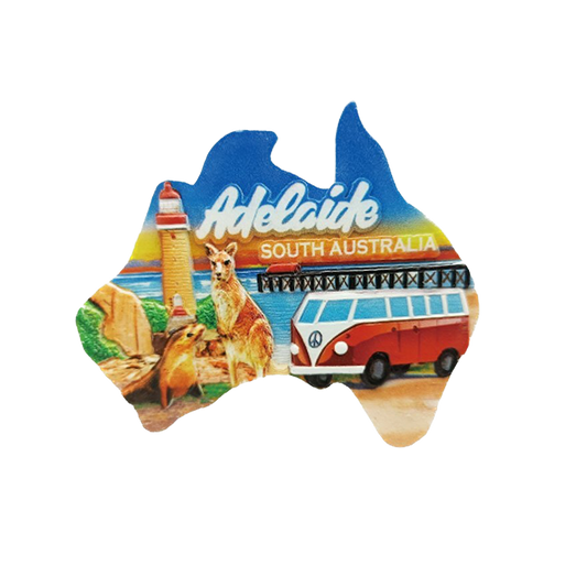 Adelaide Map Shaped Magnet
