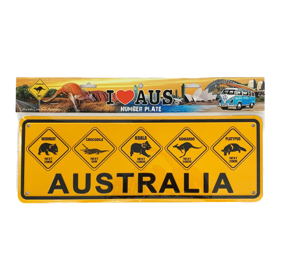 Australia' Roadsigns - Number Plate