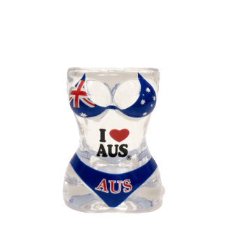 Australian Flag - Bikini Shot Glass
