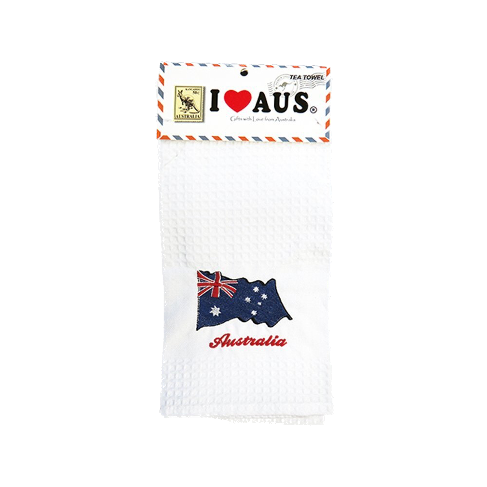 Australian Flag - Waffle Tea Towel