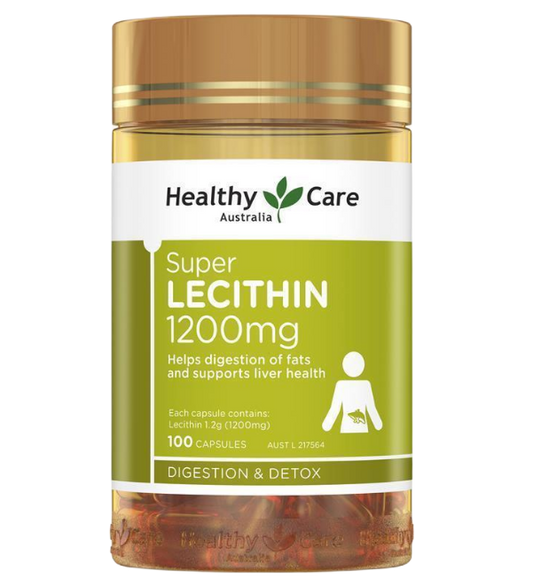 Healthy care Super Lecithin 1200mg 100 Caps 卵磷脂100顆