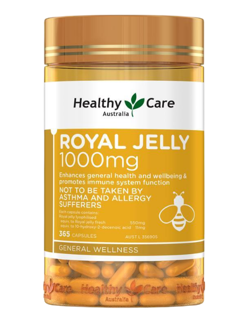 Healthy care Propolis Royal Jelly 1000mg 365caps 蜂王乳 膠囊365顆