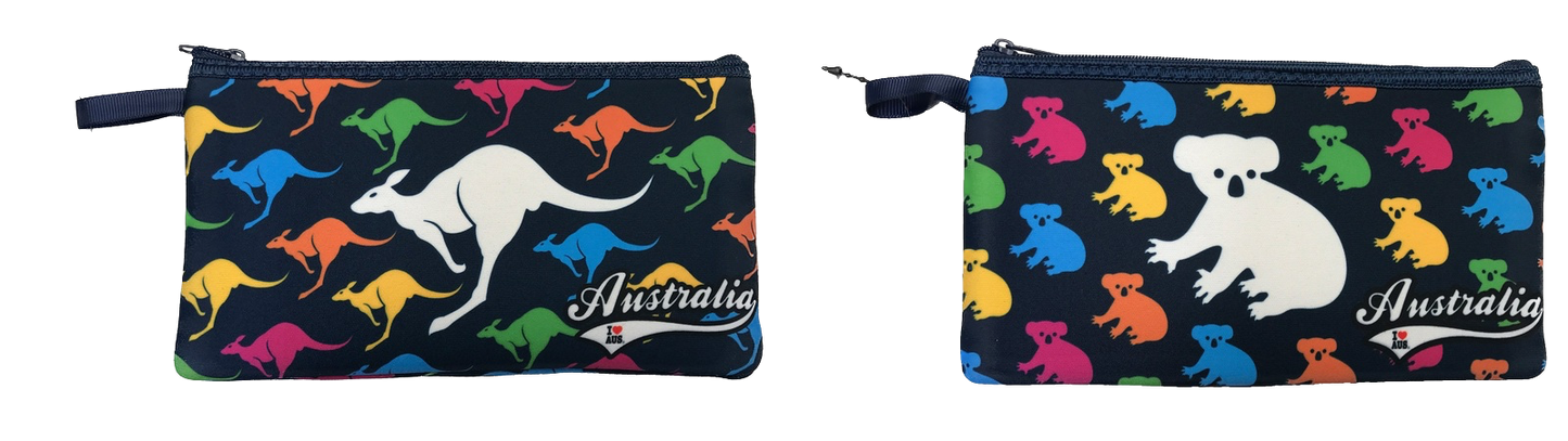 Colourful Kangaroo or Koala Pencil Case