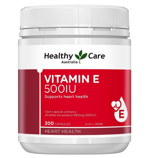 Healthy care Vitamin E 500IU 200c 维生素E膠囊500iu 200顆 降低膽固醇