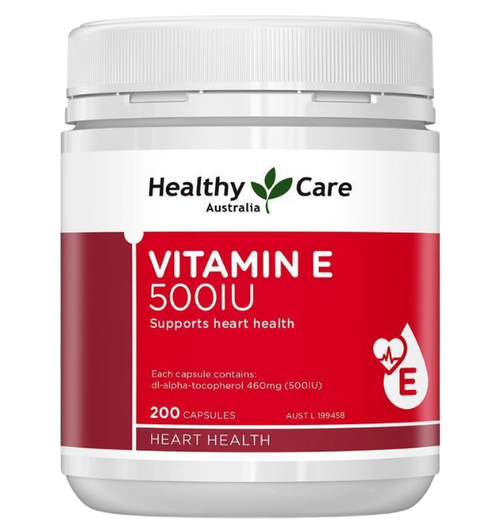 Healthy care Vitamin E 500IU 200c 维生素E膠囊500iu 200顆 降低膽固醇 – ROO.au
