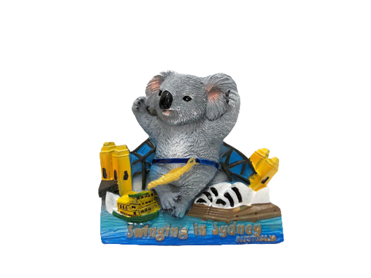 Koala Swinging in Sydney - Magnet