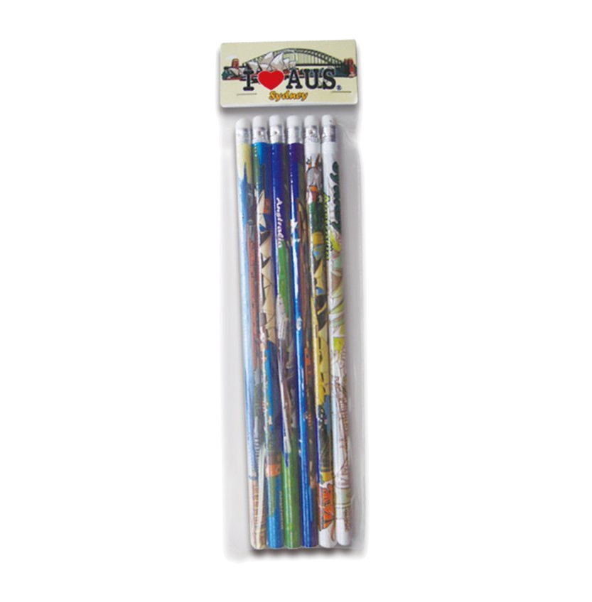 Sydney Design Pencils - 6 Pack