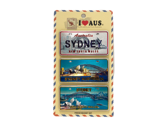 Sydney Harbour Number Plate - 3 Pack Magnet
