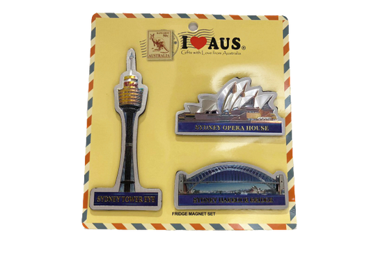 Sydney Tower, Opera House & Harbour Bridge - 3 Pack Magnet
