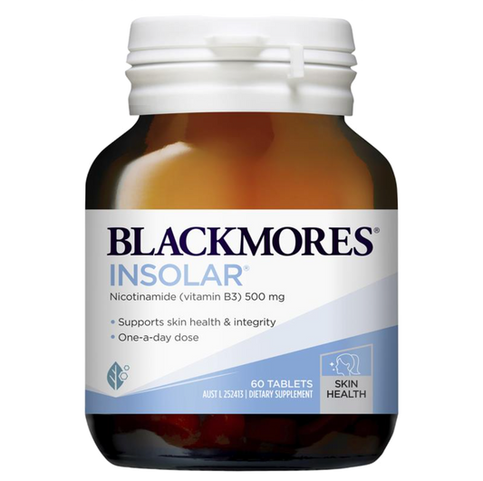 澳洲Blackmores Insolar 高含量B3維他命 煥白精華 煙烯胺片60顆